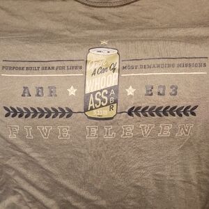 Olive Green Men's Logo T-Shirt 511 Tactical Can Of Whoop Ass! Size Large Mens